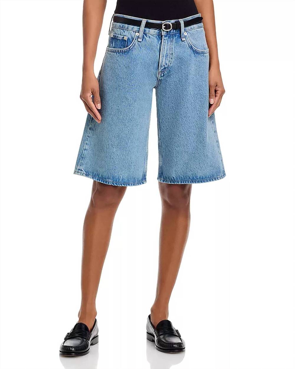 NEW RAG & BONE denim everglade short in blue